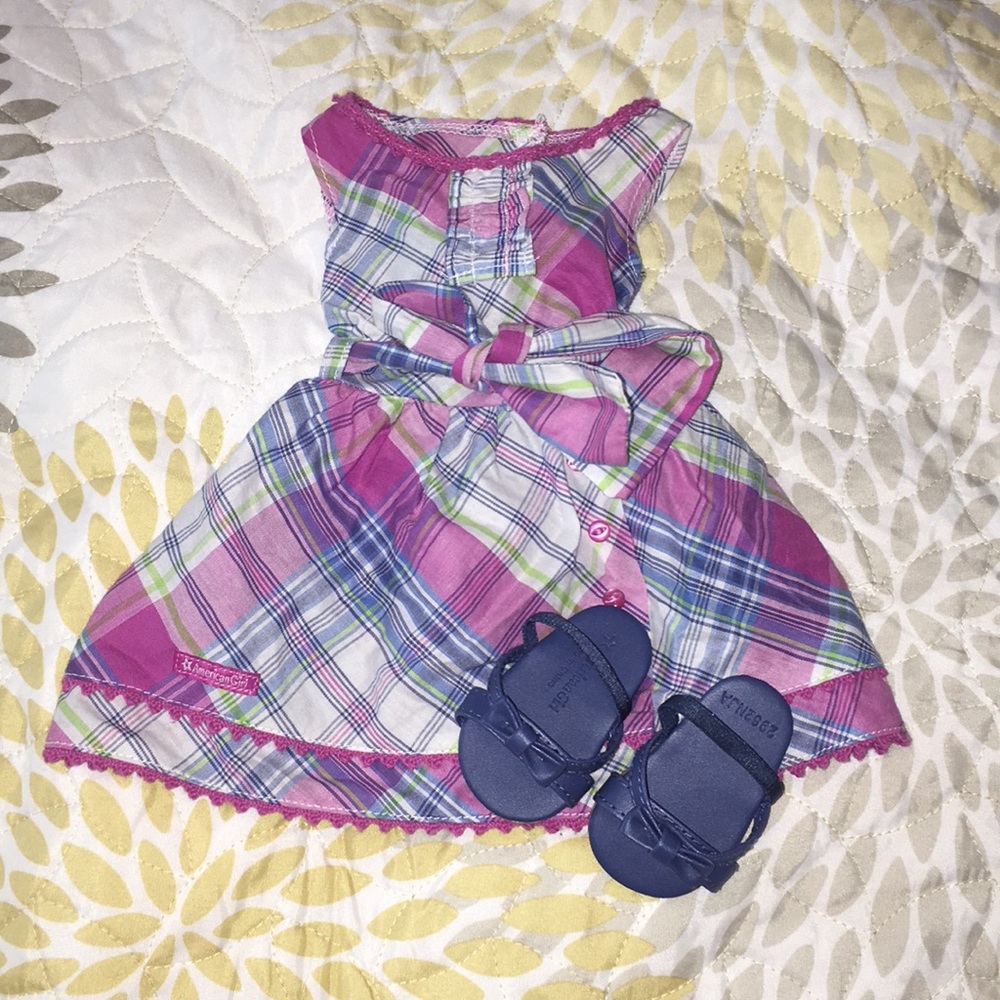 American girl dress and shoes!